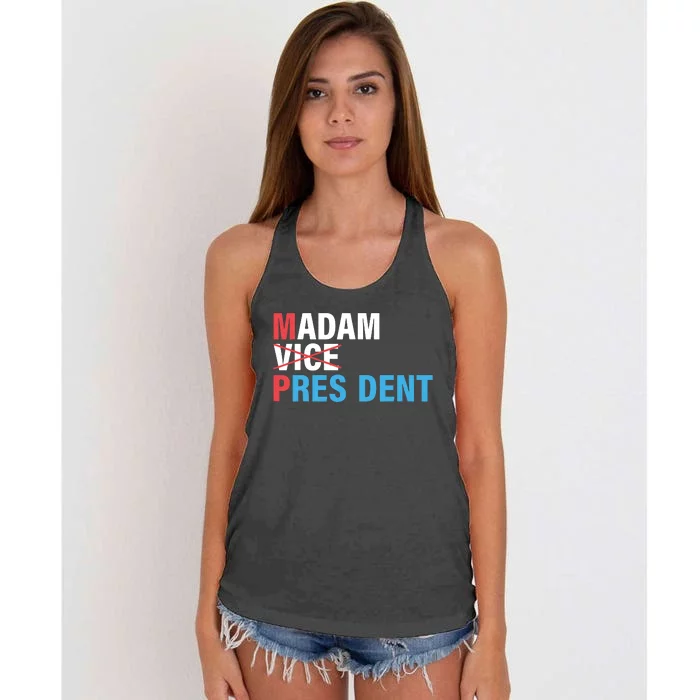 Madam President Women's Knotted Racerback Tank