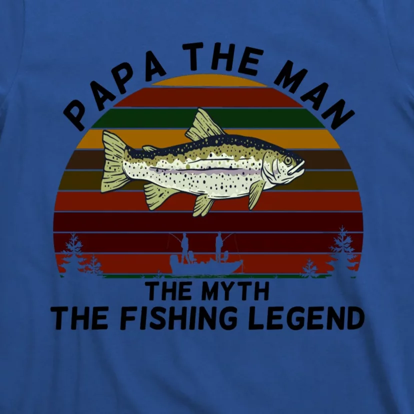 Meaningful Papa Myth Legend Salmon Fishing Great Gift T-Shirt