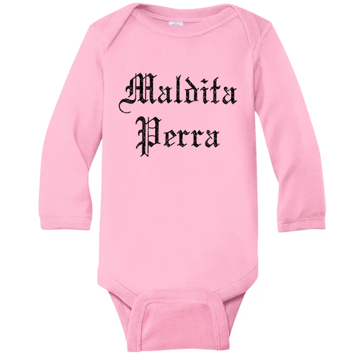 Maldita Perra Baby Long Sleeve Bodysuit