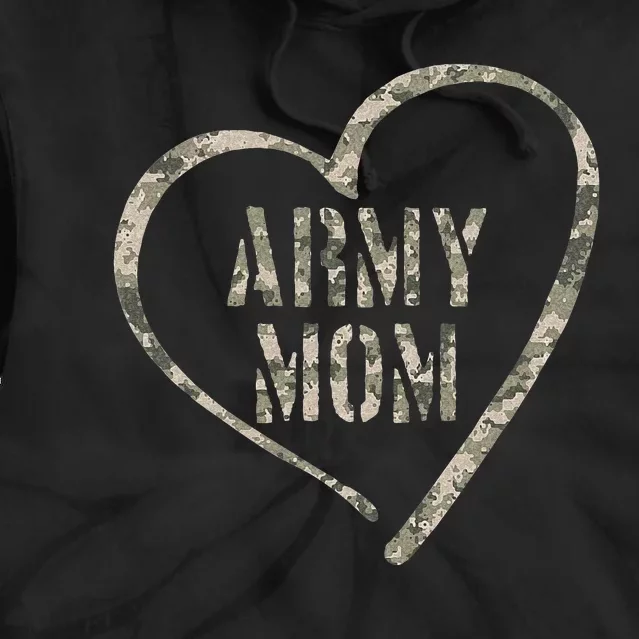 Mom Proud Military Mother Serviceman Soldier Mom Army Tie Dye Hoodie