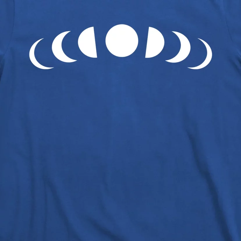 Moon Phases Minimalistic White Moons Witch Stuff Gift T-Shirt