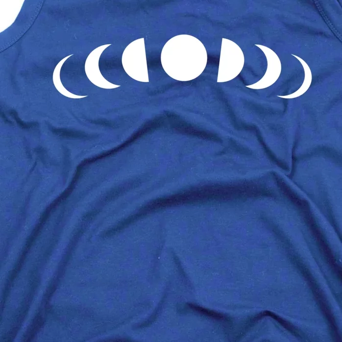 Moon Phases Minimalistic White Moons Witch Stuff Gift Tank Top