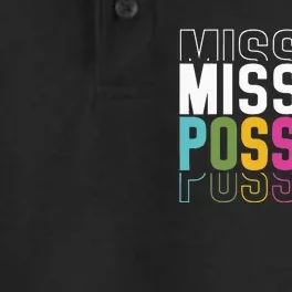 Mission Possible Motivational Inspirational School Dry Zone Grid Performance Polo