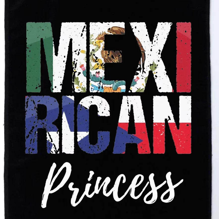 Mexirican Princess Mexico Flag Puerto Rico Flag Platinum Collection Golf Towel