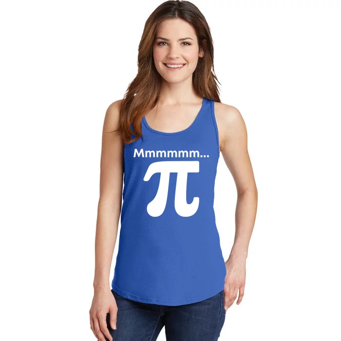 Mmmmm Pi Mathematics Funny Math Nerd Geek Pi Day Cute Gift Ladies Essential Tank