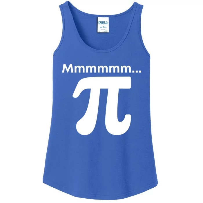 Mmmmm Pi Mathematics Funny Math Nerd Geek Pi Day Cute Gift Ladies Essential Tank