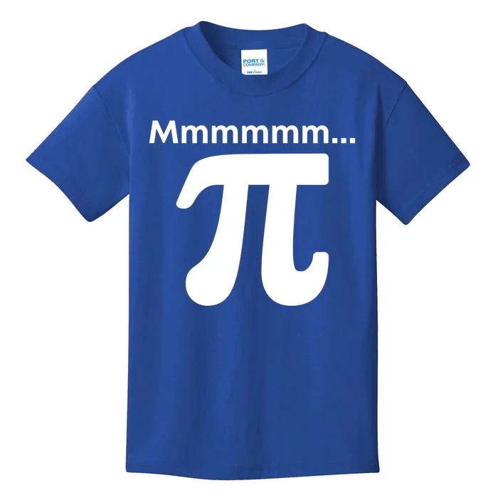 Mmmmm Pi Mathematics Funny Math Nerd Geek Pi Day Cute Gift Kids T-Shirt