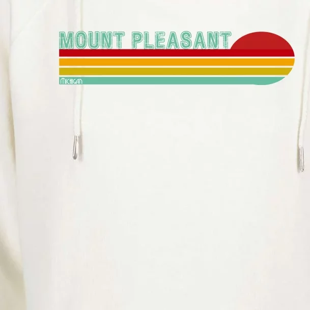 Mount Pleasant Michigan Womens Funnel Neck Pullover Hood