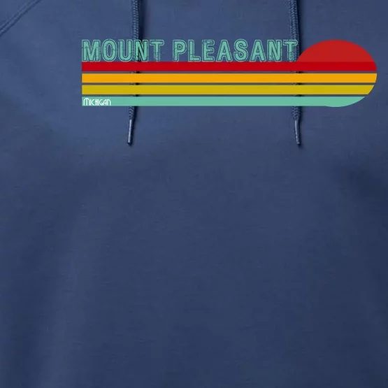 Mount Pleasant Michigan Performance Fleece Hoodie