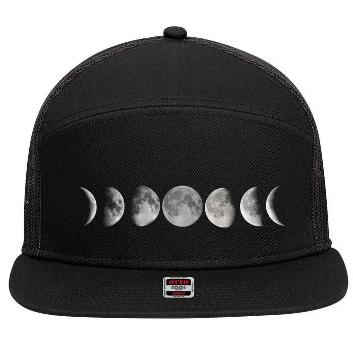 Moon Phases 7 Panel Mesh Trucker Snapback Hat