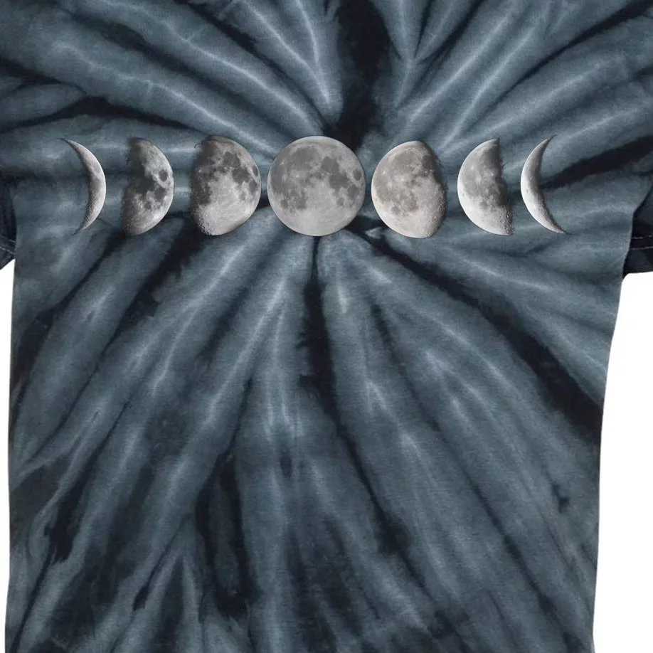 Moon Phases Kids Tie-Dye T-Shirt