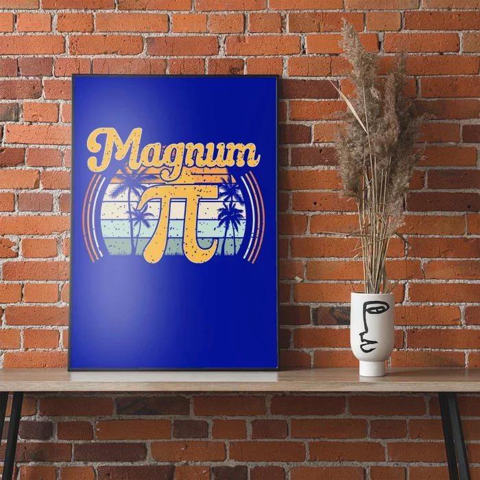 Magnum Pi Math Pi Day Retro Gift Poster