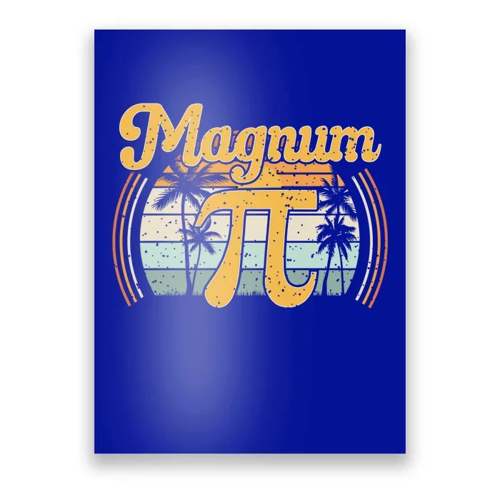 Magnum Pi Math Pi Day Retro Gift Poster