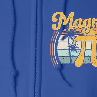 Magnum Pi Math Pi Day Retro Gift Full Zip Hoodie