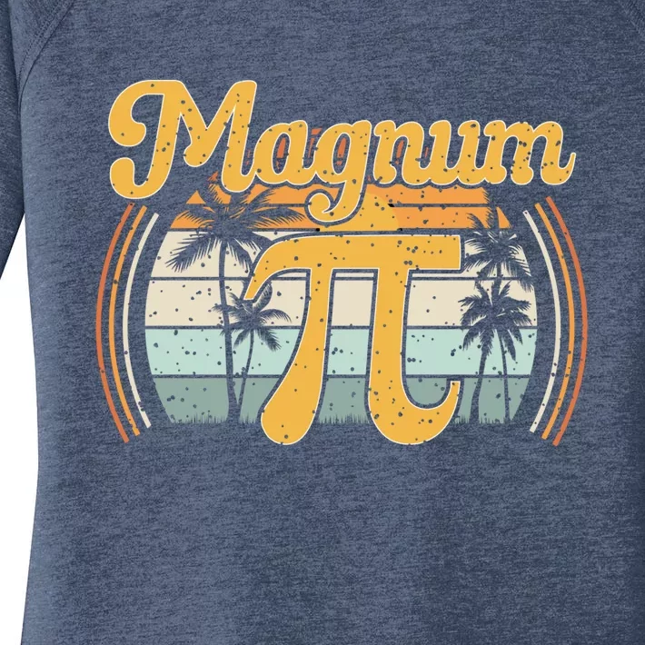 Magnum Pi Math Pi Day Retro Gift Women's Perfect Tri Tunic Long Sleeve Shirt