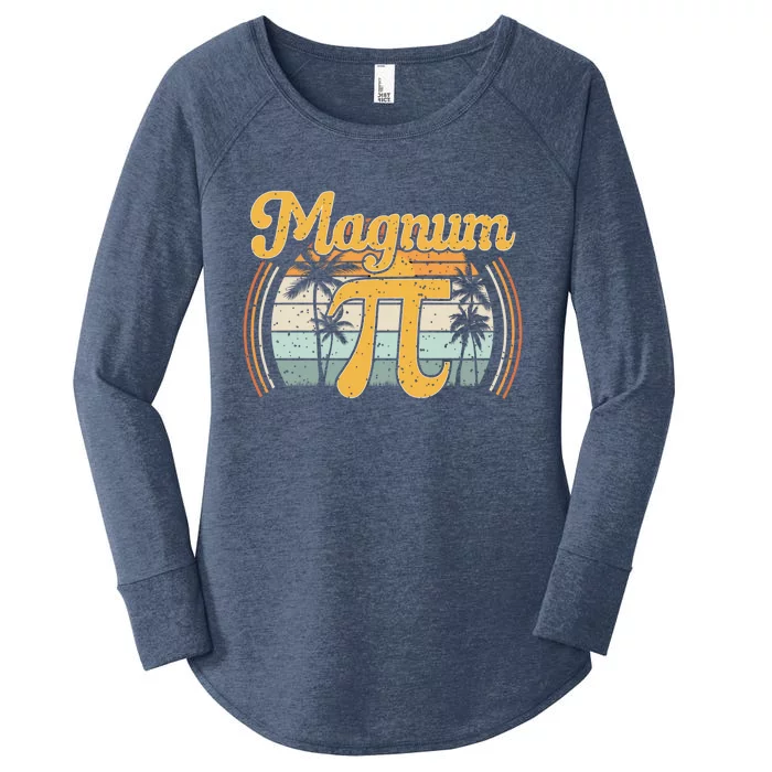 Magnum Pi Math Pi Day Retro Gift Women's Perfect Tri Tunic Long Sleeve Shirt