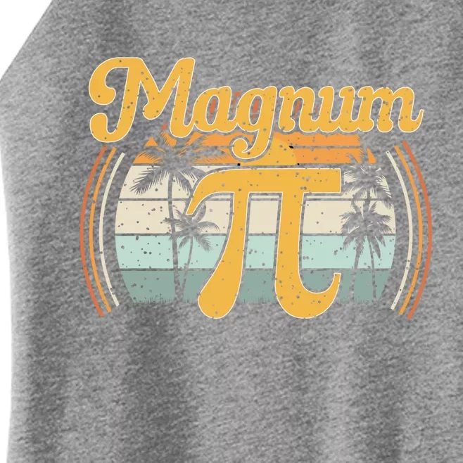 Magnum Pi Math Pi Day Retro Gift Women’s Perfect Tri Rocker Tank