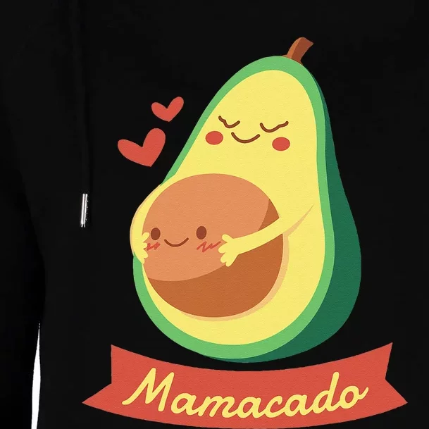 Mamacado Pregnant Mom Avocado Pregnancy Women Gifts Womens Funnel Neck Pullover Hood