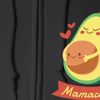 Mamacado Pregnant Mom Avocado Pregnancy Women Gifts Full Zip Hoodie