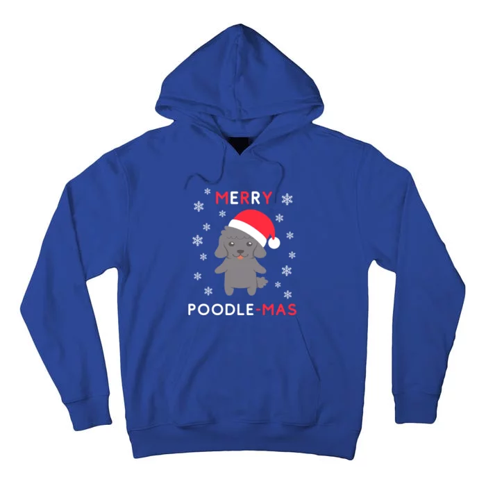 Merry Poodle Mas Gift Funny Christmas Poodle Xmas Dog Great Gift Tall Hoodie