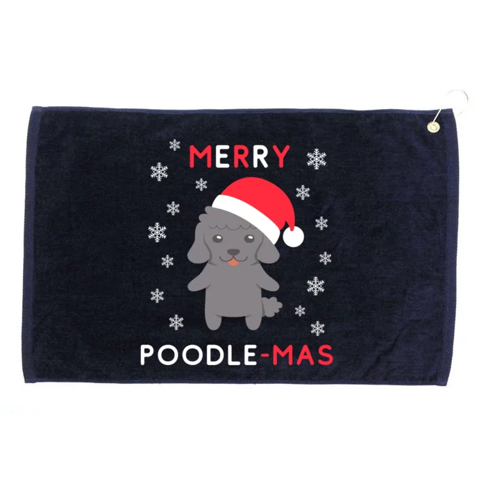 Merry Poodle Mas Gift Funny Christmas Poodle Xmas Dog Great Gift Grommeted Golf Towel