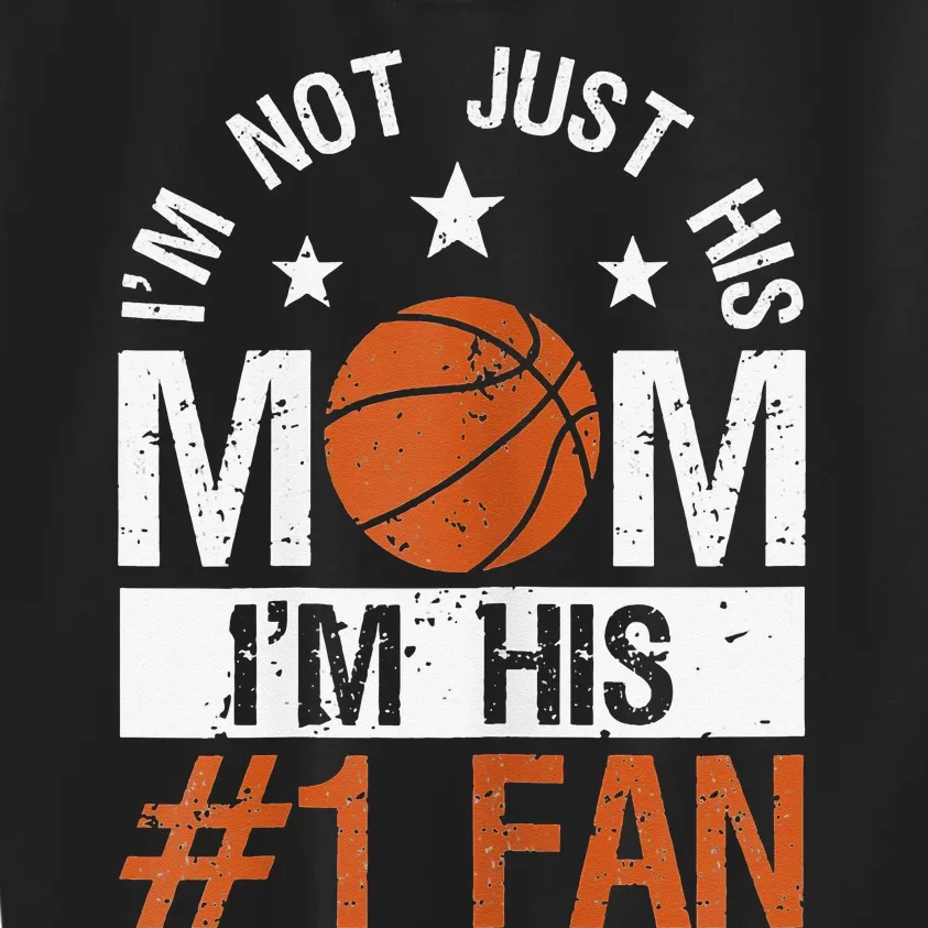 Mother Player Mother's Day Basketball Mom Number One Fan Kids Sweatshirt