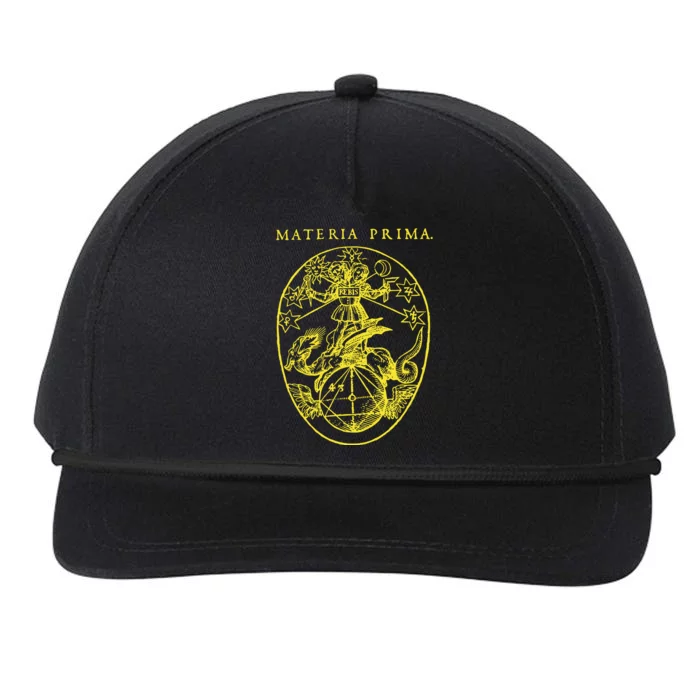 Materia Prima Medieval Occult Alchemy Rosecrucianism Snapback Five-Panel Rope Hat