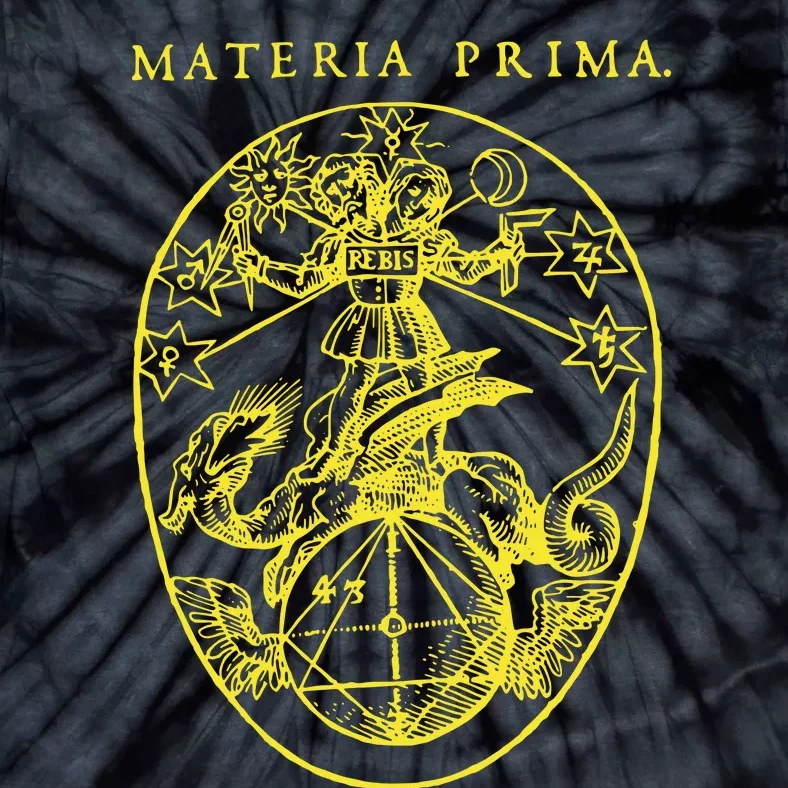 Materia Prima Medieval Occult Alchemy Rosecrucianism Tie-Dye T-Shirt