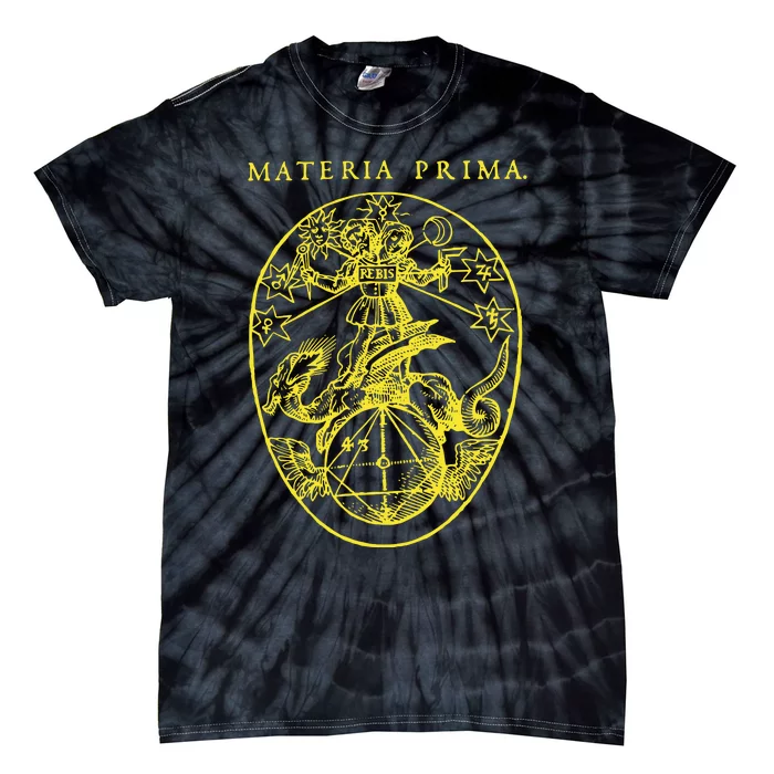 Materia Prima Medieval Occult Alchemy Rosecrucianism Tie-Dye T-Shirt