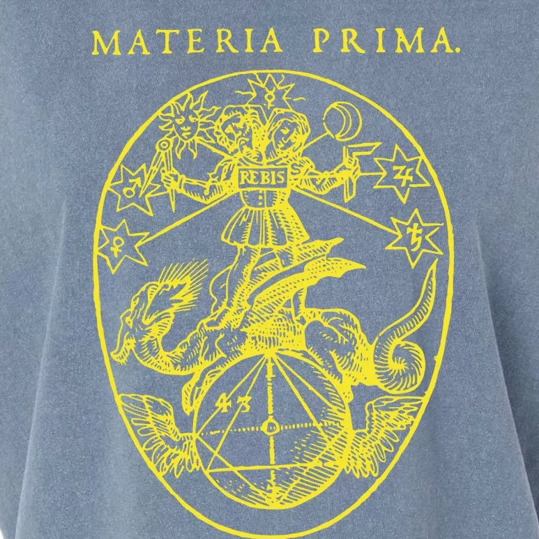 Materia Prima Medieval Occult Alchemy Rosecrucianism Garment-Dyed Women's Muscle Tee