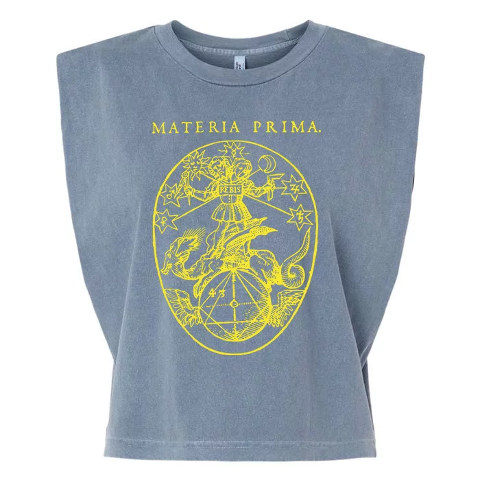 Materia Prima Medieval Occult Alchemy Rosecrucianism Garment-Dyed Women's Muscle Tee