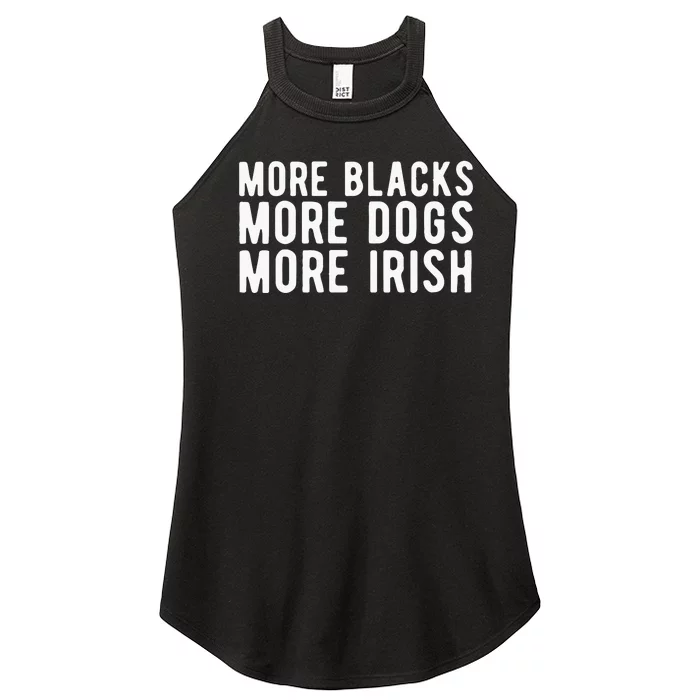 Michael Page More Blacks More Dogs More Irish Women’s Perfect Tri Rocker Tank