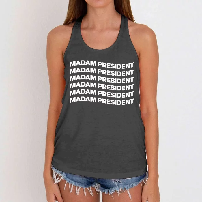 Madam President Women's Knotted Racerback Tank