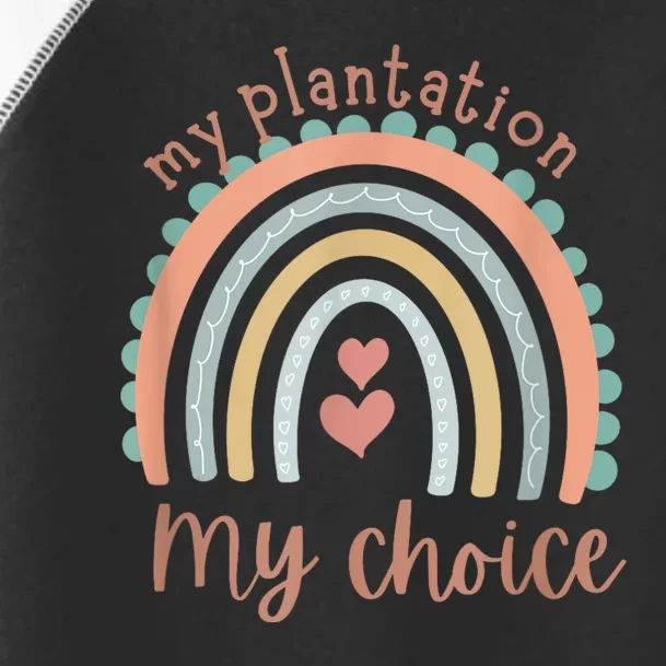 My Plantation My Choice Rainbow Heart Toddler Fine Jersey T-Shirt