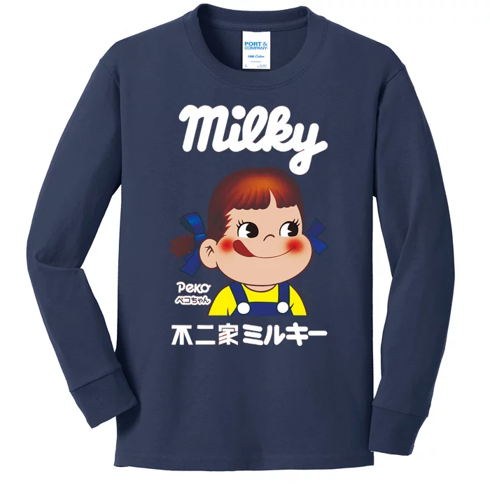 Milky Pekochan Kids Long Sleeve Shirt