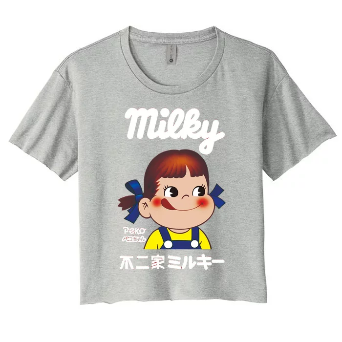 Milky Pekochan Women's Crop Top Tee