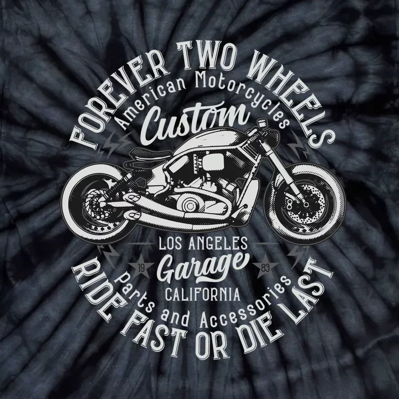 Motorcycle Premium Tie-Dye T-Shirt