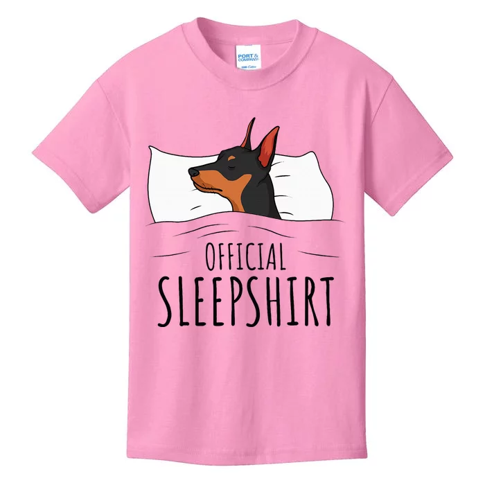 Miniature Pinscher Min Pin Dog Sleepshirt Kids T-Shirt