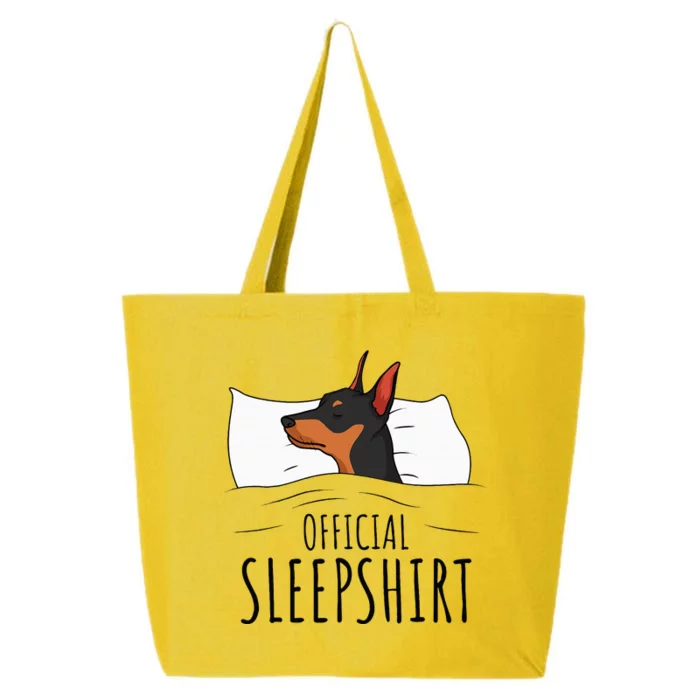 Miniature Pinscher Min Pin Dog Sleepshirt 25L Jumbo Tote