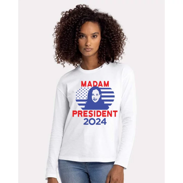 Madam President Womens Cotton Relaxed Long Sleeve T-Shirt