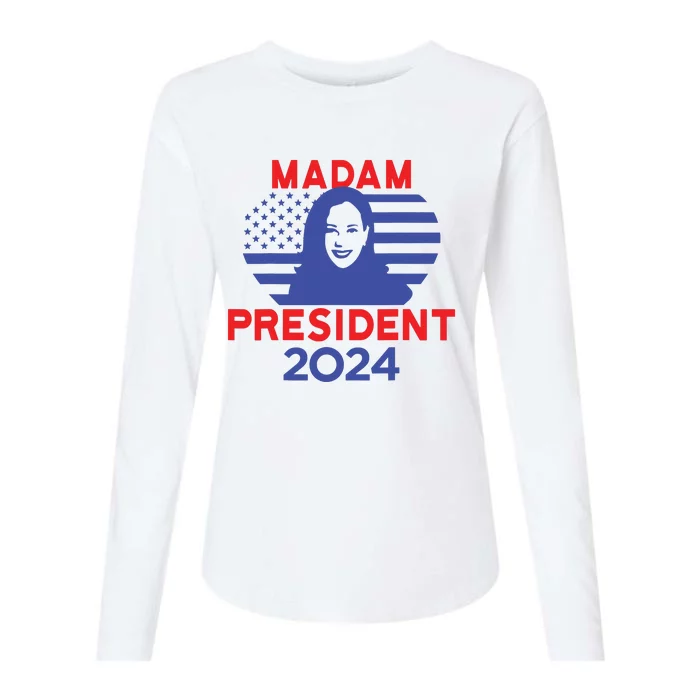 Madam President Womens Cotton Relaxed Long Sleeve T-Shirt