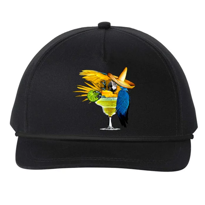 Margarita Parrot Snapback Five-Panel Rope Hat