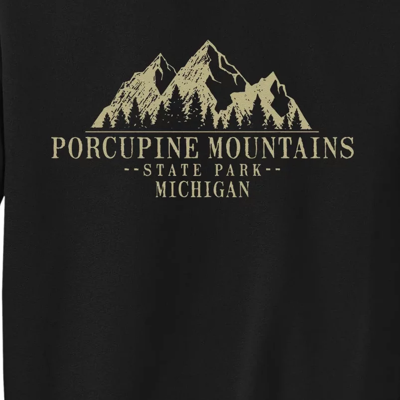 Michigan Porcupine Mountains State Park Tall Sweatshirt