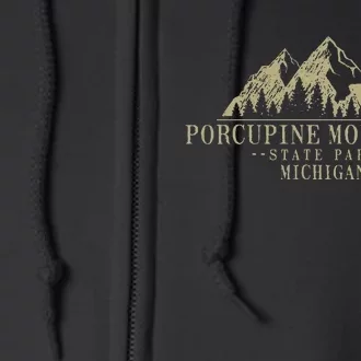 Michigan Porcupine Mountains State Park Full Zip Hoodie