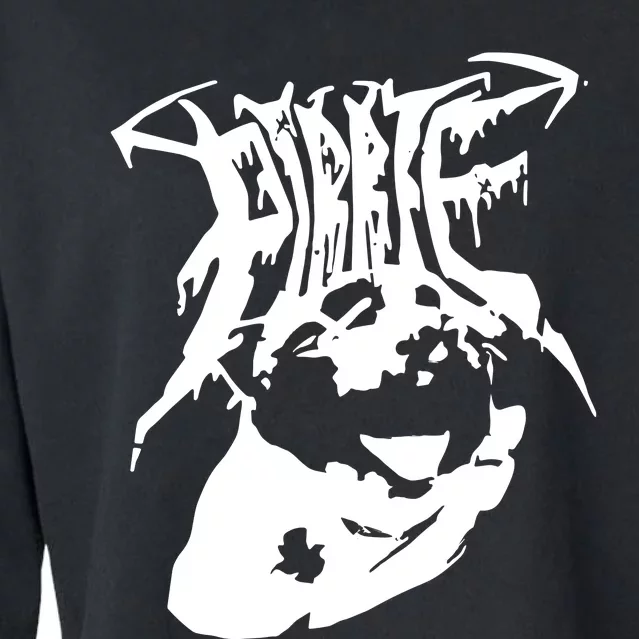 Metalhead Pibble Cropped Pullover Crew