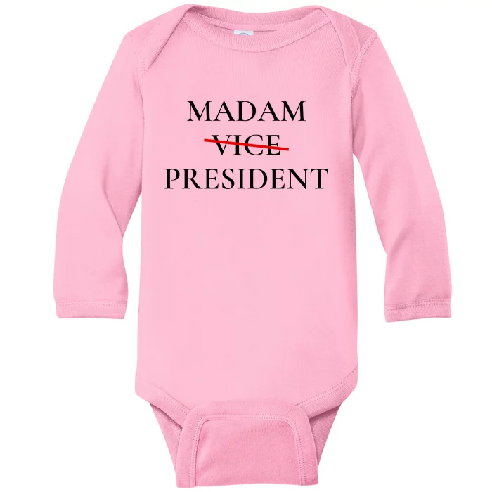 Madam President Baby Long Sleeve Bodysuit