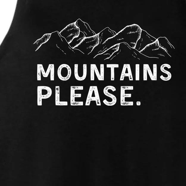 Mountains Please Ladies Tri-Blend Wicking Tank