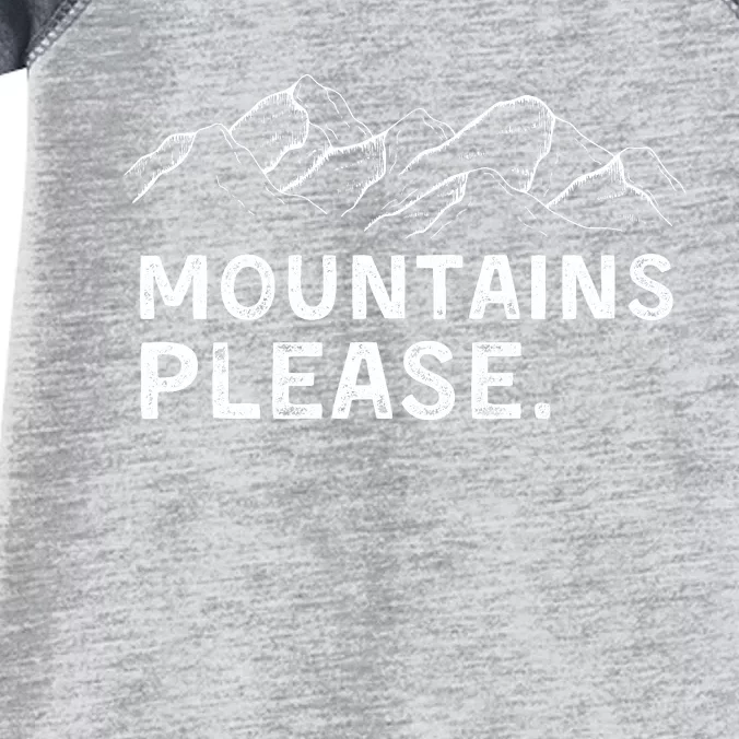 Mountains Please Infant Baby Jersey Bodysuit