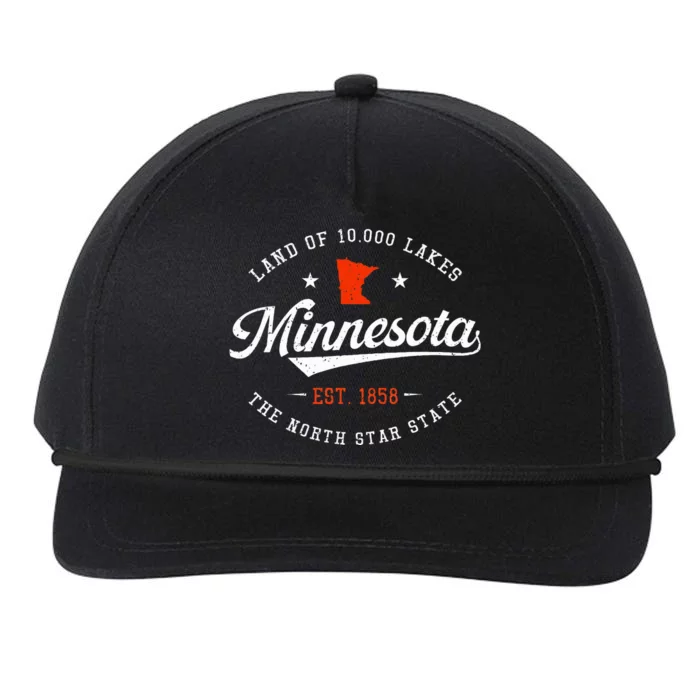 Minnesota Pride Minnesota Lover Love Minnesota Snapback Five-Panel Rope Hat