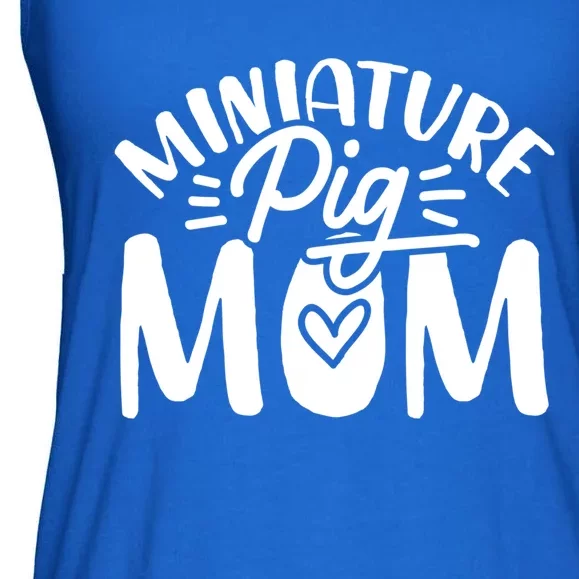 Miniature Pigs Mom Meaningful Gift Ladies Essential Flowy Tank